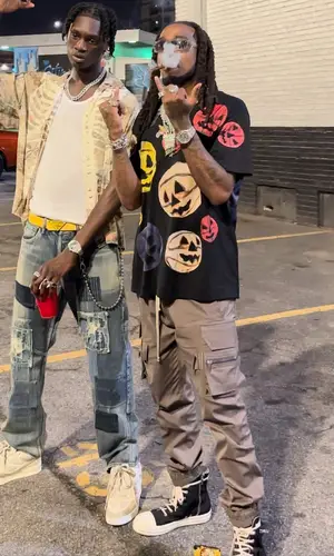 Jnr Choi’s Outfit in Kapital Shirt, Louis Vuitton Sneakers & Prada Belt (2023)