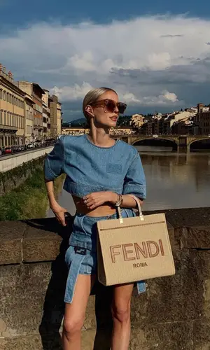 Leonie Hanne’s Outfit in Fendi Eyewear (2023)
