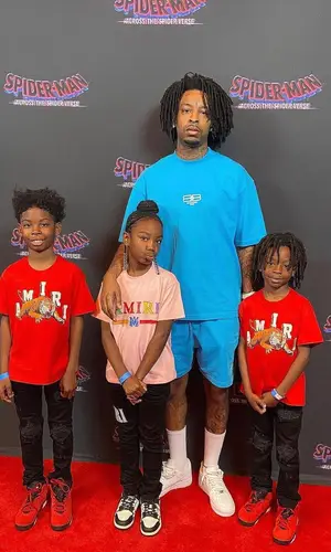 21 Savage wearing Balenciaga t-shirt
