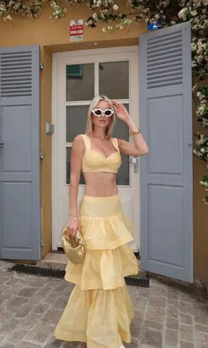 Meredith Duxbury wearing Loewe eyewear