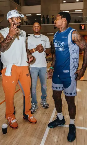 John Wall’s Outfit in Nike Sneakers, Gallery Dept. Cap & Concepts (2023)