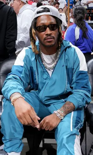 Future wearing Nike sock
