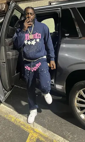 Sleepy Hallow wearing Spider Worldwide pants