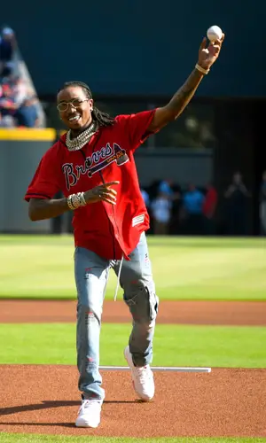 Quavo wearing Nike jersey