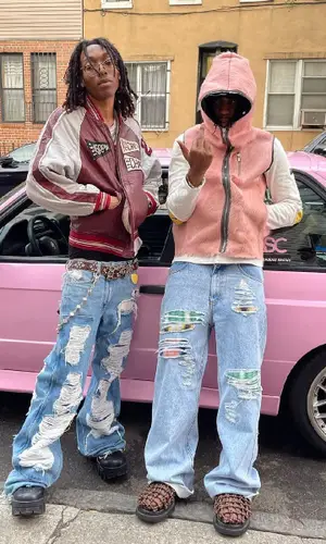 Lil Tecca wearing Balenciaga boots