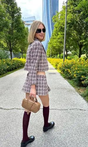 Chiara Ferragni wearing Miu Miu eyewear