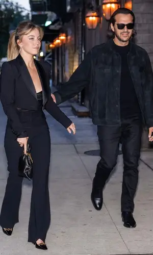 Sydney Sweeney wearing Saint Laurent bag
