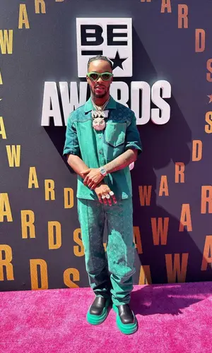 Toosii wearing Bottega Veneta boots