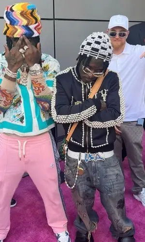 Chief Keef wearing Casablanca pants