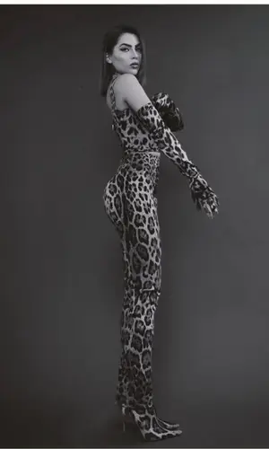 Jade Picon wearing Dolce & Gabbana pants