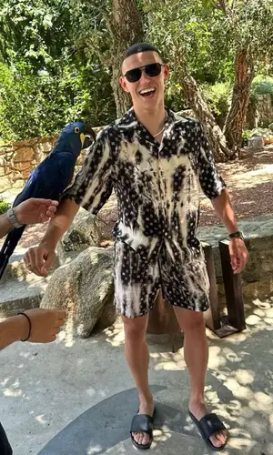 Phil Foden wearing Louis Vuitton sandal