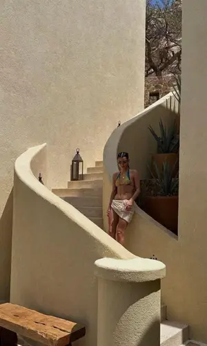 Dixie D'Amelio wearing Jean Paul Gaultier swimwear