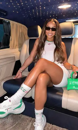 Jilly Anais wearing Casablanca sneakers