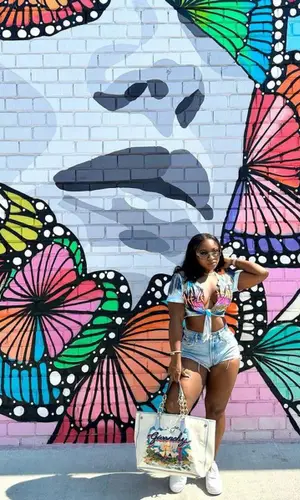 Reginae Carter wearing Miu Miu eyewear