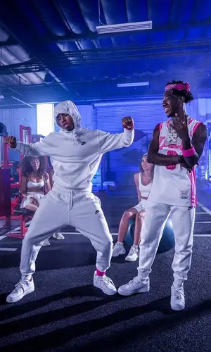 NLE Choppa wearing Nike other