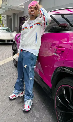 No Cap’s Outfit in Casablanca Jacket, Gallery Dept. Jeans & Balenciaga Sneakers (2023)