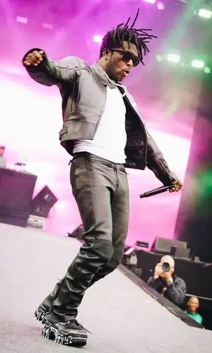 Lil Uzi Vert wearing Balenciaga boots