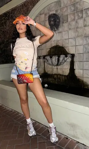 Jodie Woods wearing Lanvin t-shirt