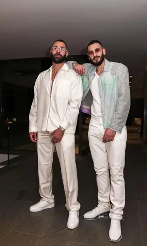 Karim Benzema wearing Prada shirt