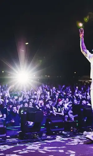 Sfera Ebbasta wearing Marni shirt