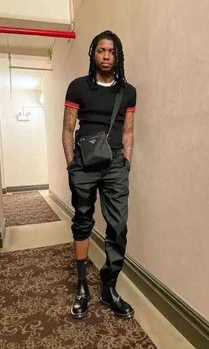 SahBabii wearing Nike sock