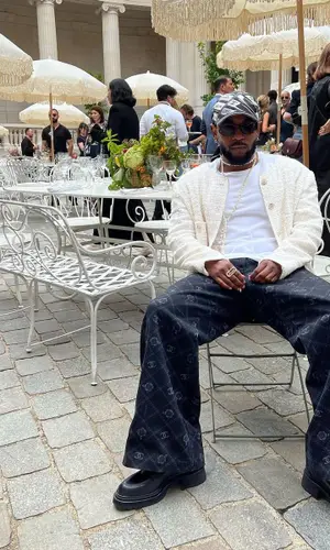 Kendrick Lamar wearing Chanel jacket