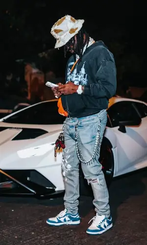 Chief Keef wearing Hijara hoody
