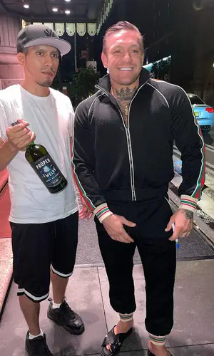 Conor McGregor’s Outfit in Gucci Jacket & Dior Sandals (2023)