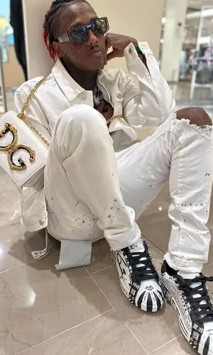 Famous Dex wearing Dolce & Gabbana bag