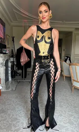 Chiara Ferragni wearing Schiaparelli jewelry