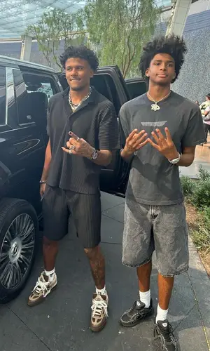 Jalen Green’s Outfit in Issey Miyake Shirt & Louis Vuitton Sneakers (2023)