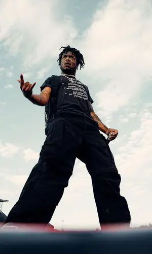 Lil Uzi Vert wearing Balenciaga pants