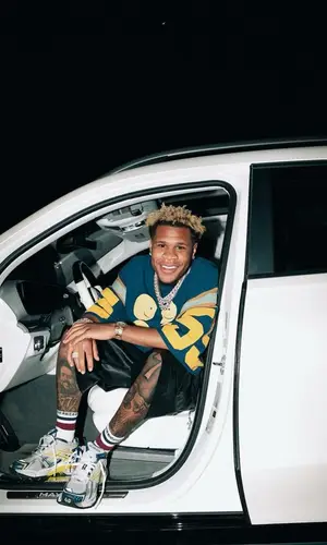 Devin Haney wearing Chrome Hearts sock
