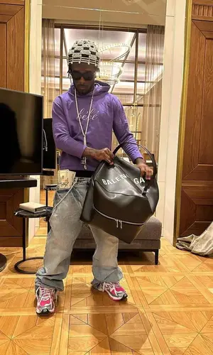 Lil Uzi Vert wearing Balenciaga hoody