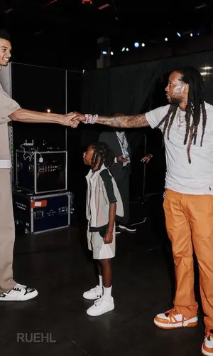 2 Chainz wearing Gallery Dept. pants