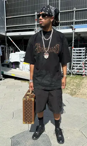 Metro Boomin wearing Prada eyewear
