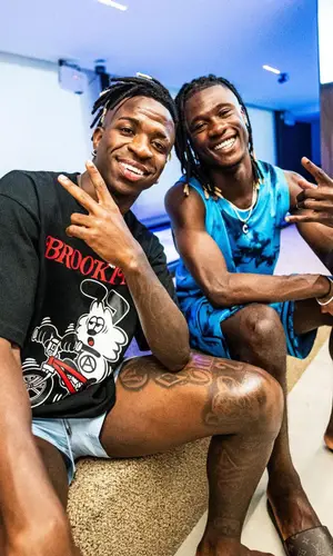 Eduardo Camavinga wearing Jordan jersey