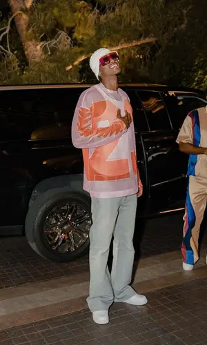 Jarred Vanderbilt’s Outfit in Dries Van Noten T-Shirt, Nike Sneakers & Jacques Marie Mage Eyewear (2023)