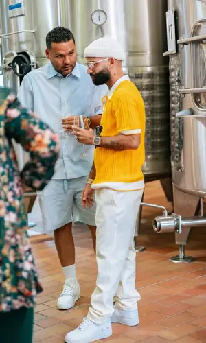 Arcangel wearing Casablanca shirt