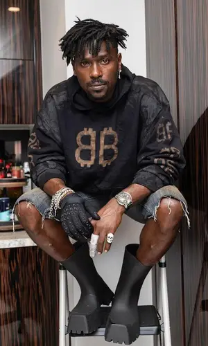 Antonio Brown wearing Balenciaga eyewear