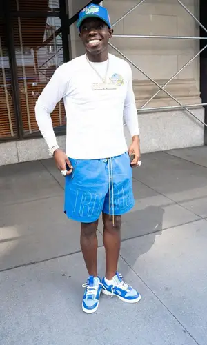 Bobby Shmurda wearing Gas NYC cap