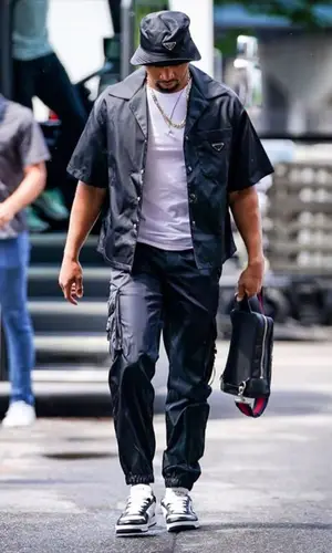 Mookie Betts wearing Prada hat