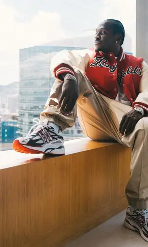 Pusha T wearing Bottega Veneta pants