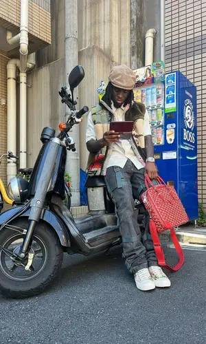 Kai Cenat wearing Kapital jacket