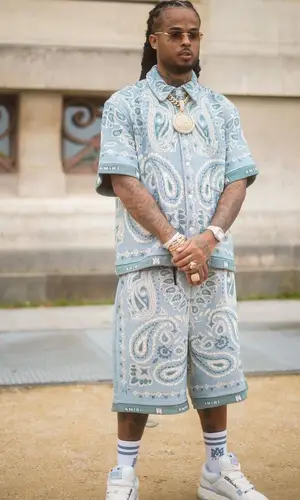 Kalash wearing Amiri sock