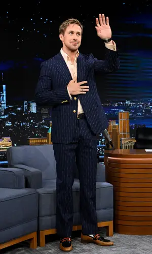 Ryan Gosling wearing Gucci jacket