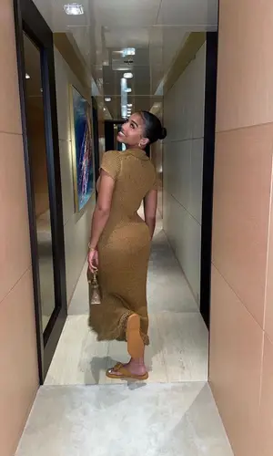 Lori Harvey’s Outfit in Hermes Bag, Proenza Schouler & Chanel Sandals (2023)