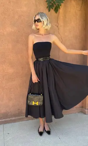 Elsa Hosk wearing Toteme belt