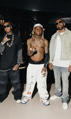 Lil Wayne wearing Balenciaga pants
