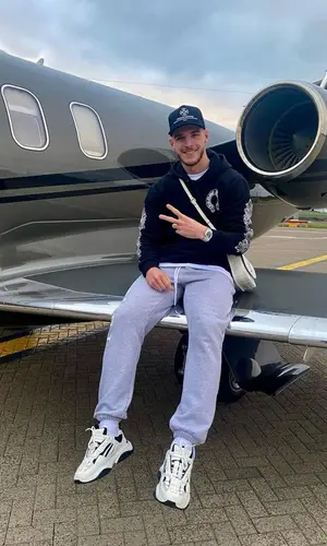 Declan Rice wearing Chrome Hearts cap